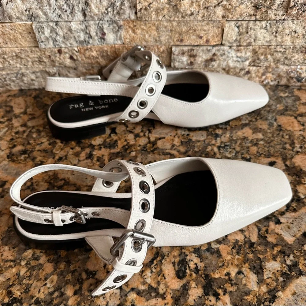 Rag & Bone Moto Astra Slingback Flats - Picture 5 of 11